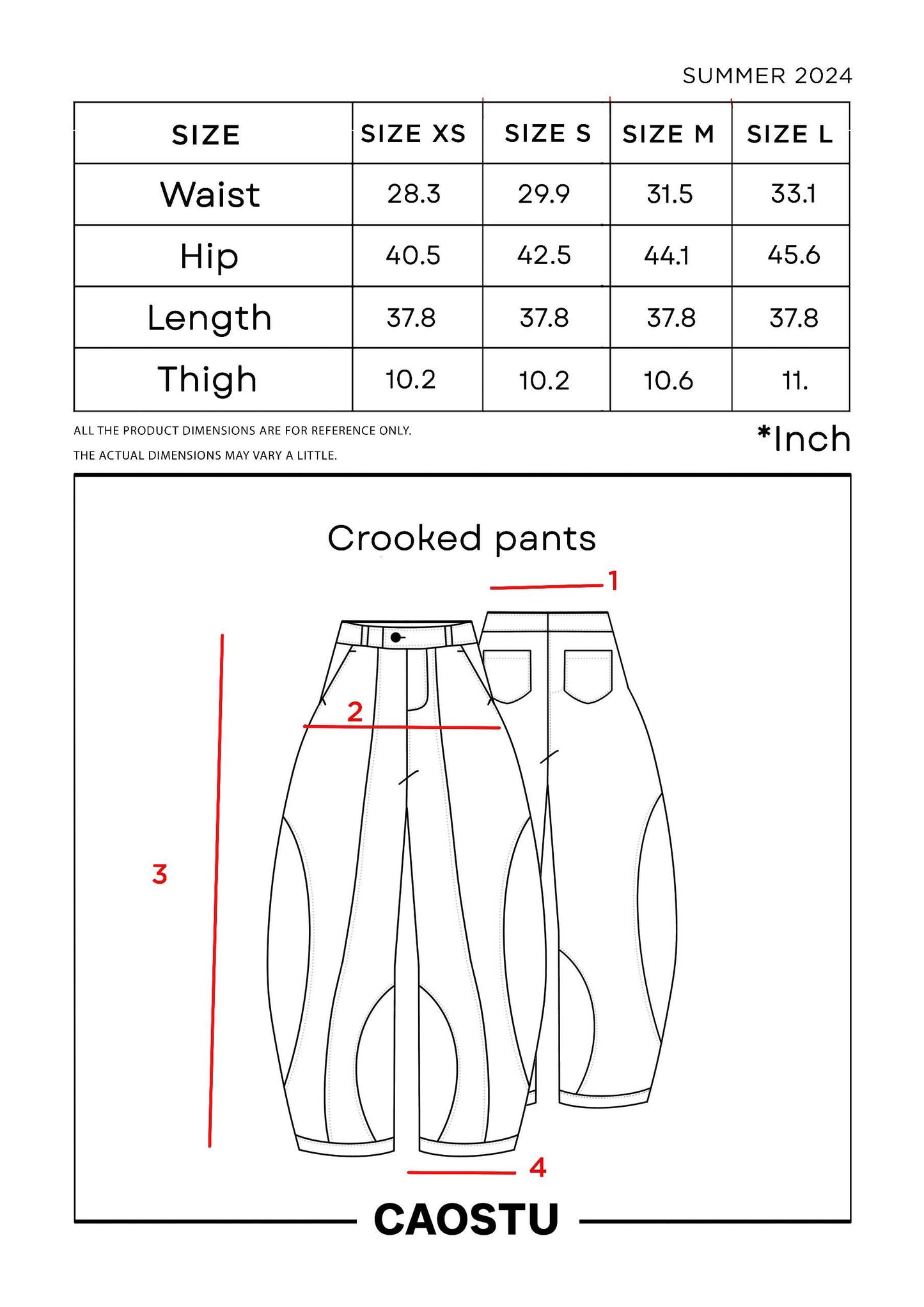 CROOKED PANTS | WHITE