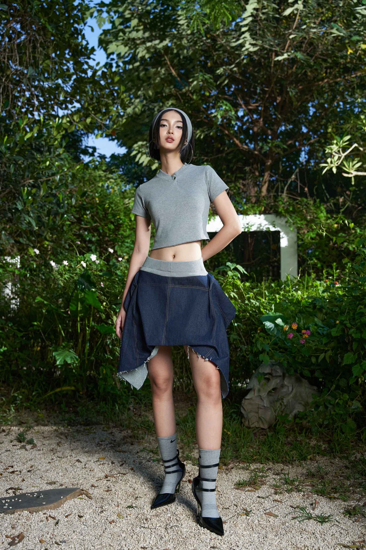 bat-girl-denim-skirt-DAC-EMBELLISH-astoud