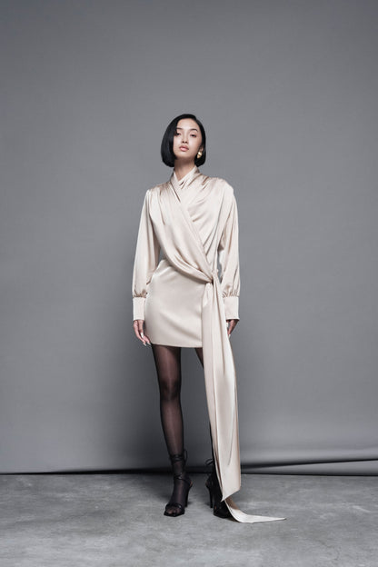 champagne-silk-draped-dress-FORTYTHREE-ASTOUD