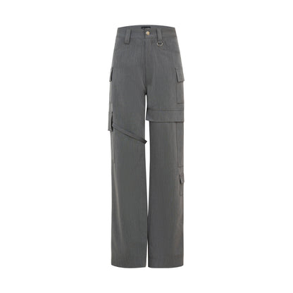 ultimate-grey-silk-khaki-cargo-pants-FORTYTHREE -ASTOUD