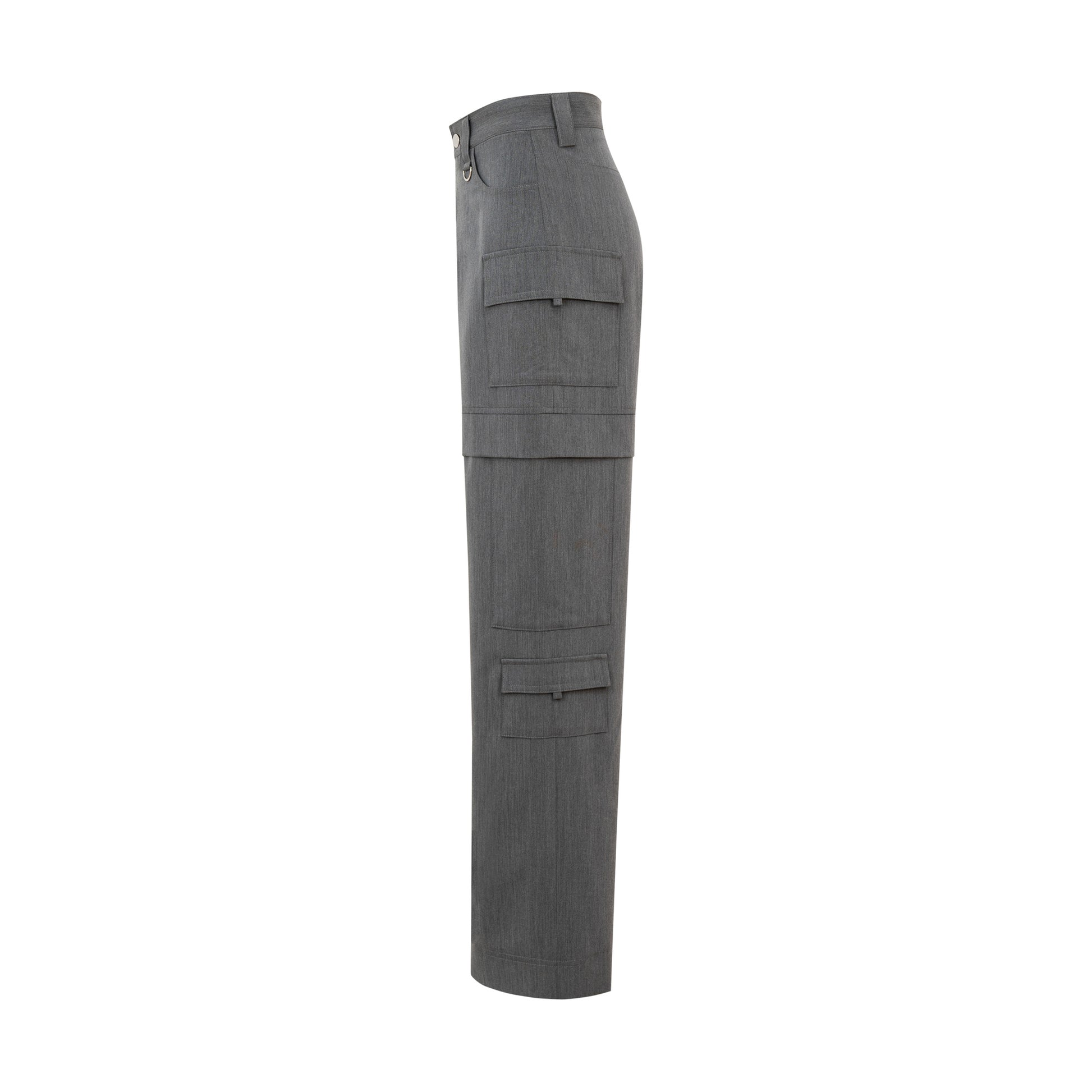 ultimate-grey-silk-khaki-cargo-pants-FORTYTHREE -ASTOUD