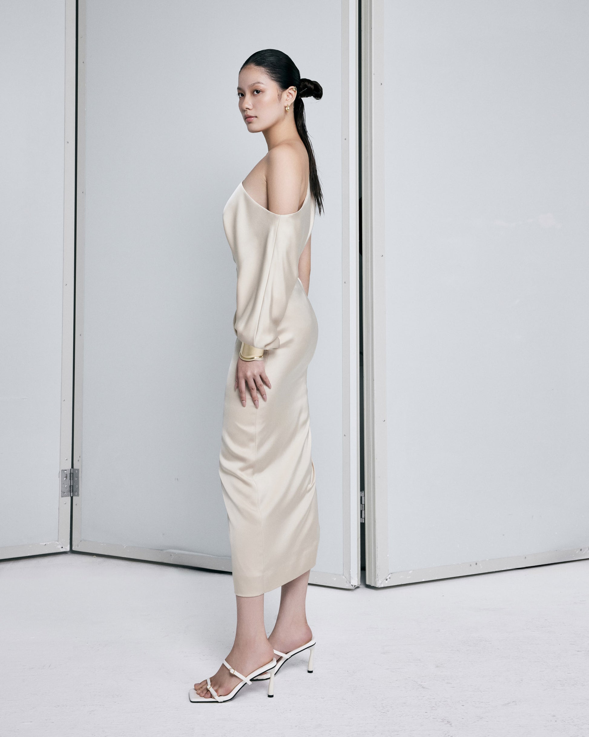 champagne-silk-asymmetric-dress-FORTYTHREE-ASTOUD