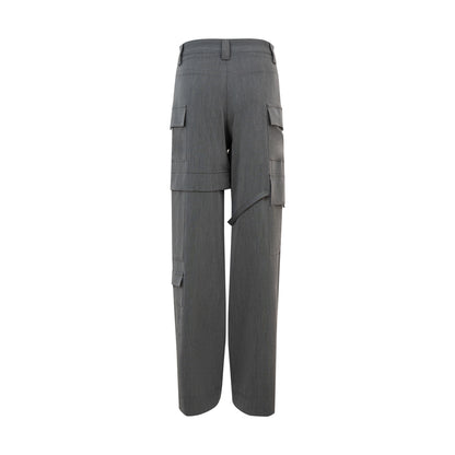ultimate-grey-silk-khaki-cargo-pants-FORTYTHREE -ASTOUD