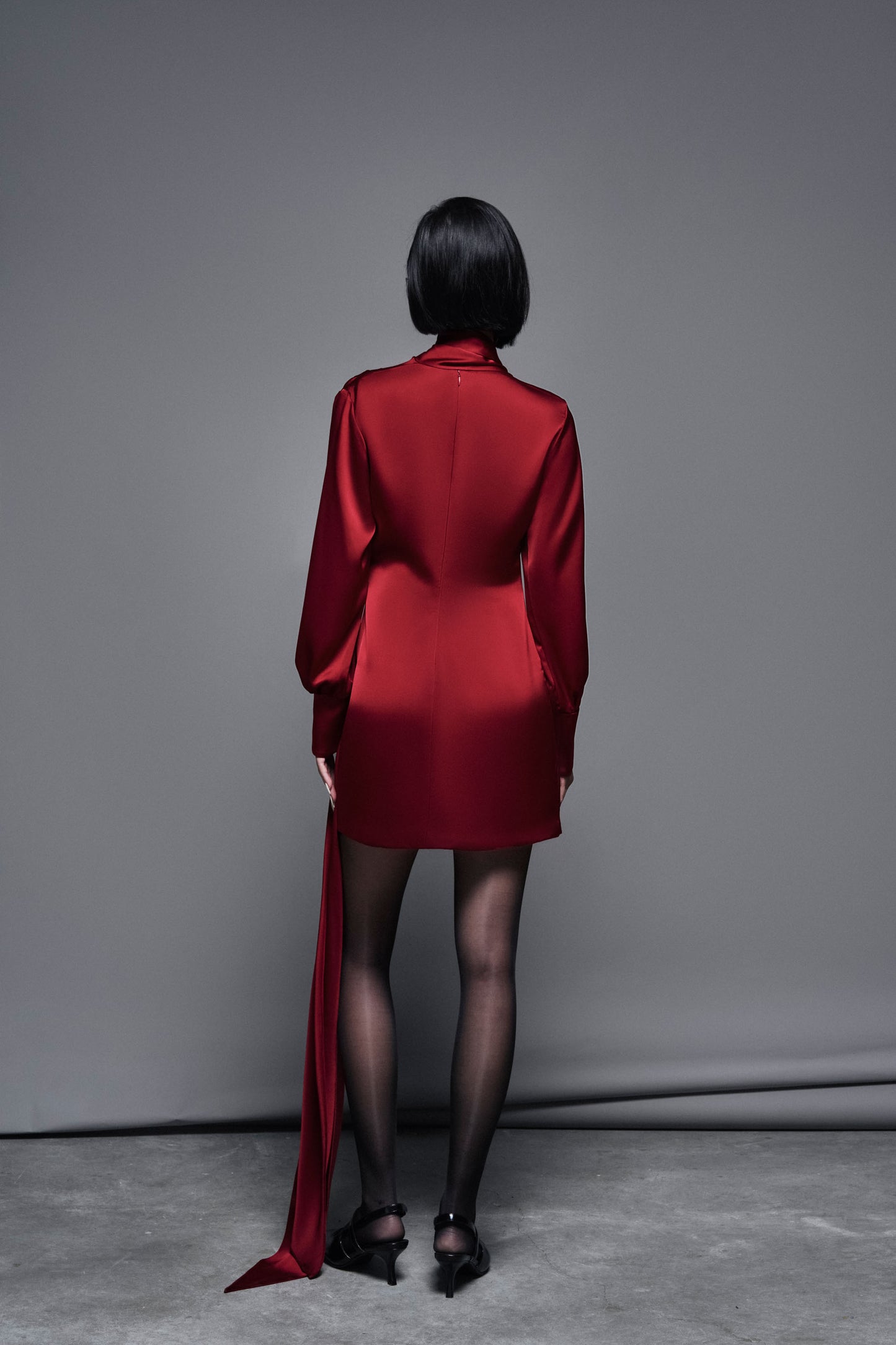 burgundy-silk-draped-dress-FORTYTHREE-ASTOUD