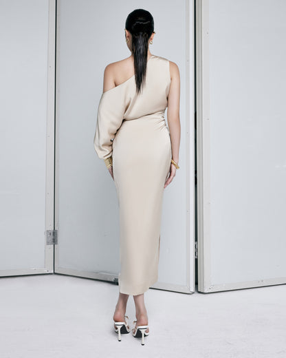 champagne-silk-asymmetric-dress-FORTYTHREE-ASTOUD
