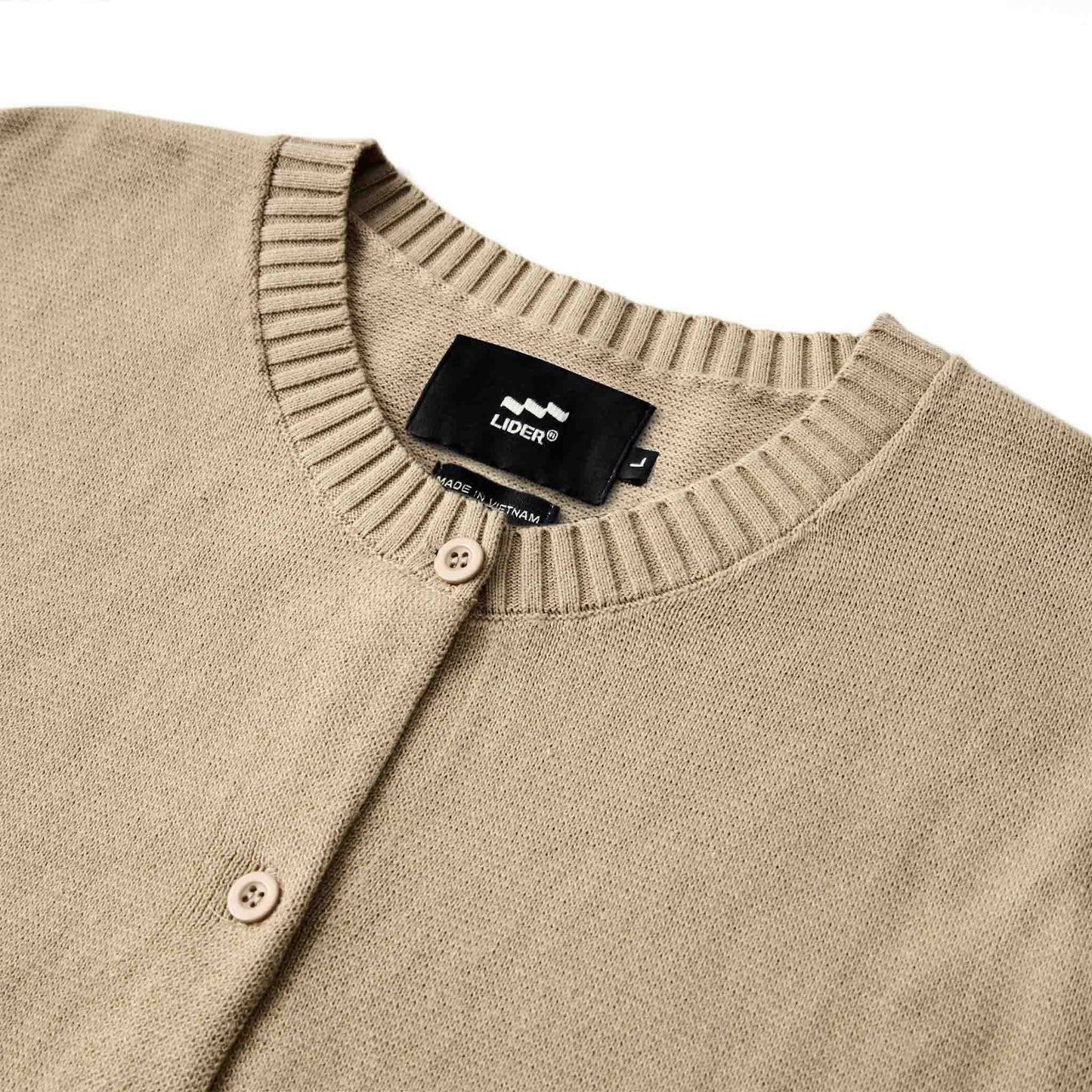 autumnal-knit-cardigan-oatmilk-boxy-fit-unisex-wool-lider