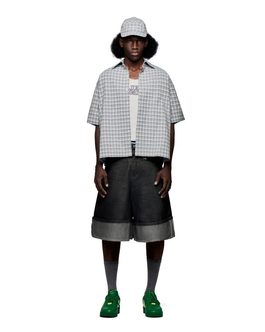 grey-blue-checked-oversized-shirt-pocket-button-tie-lider