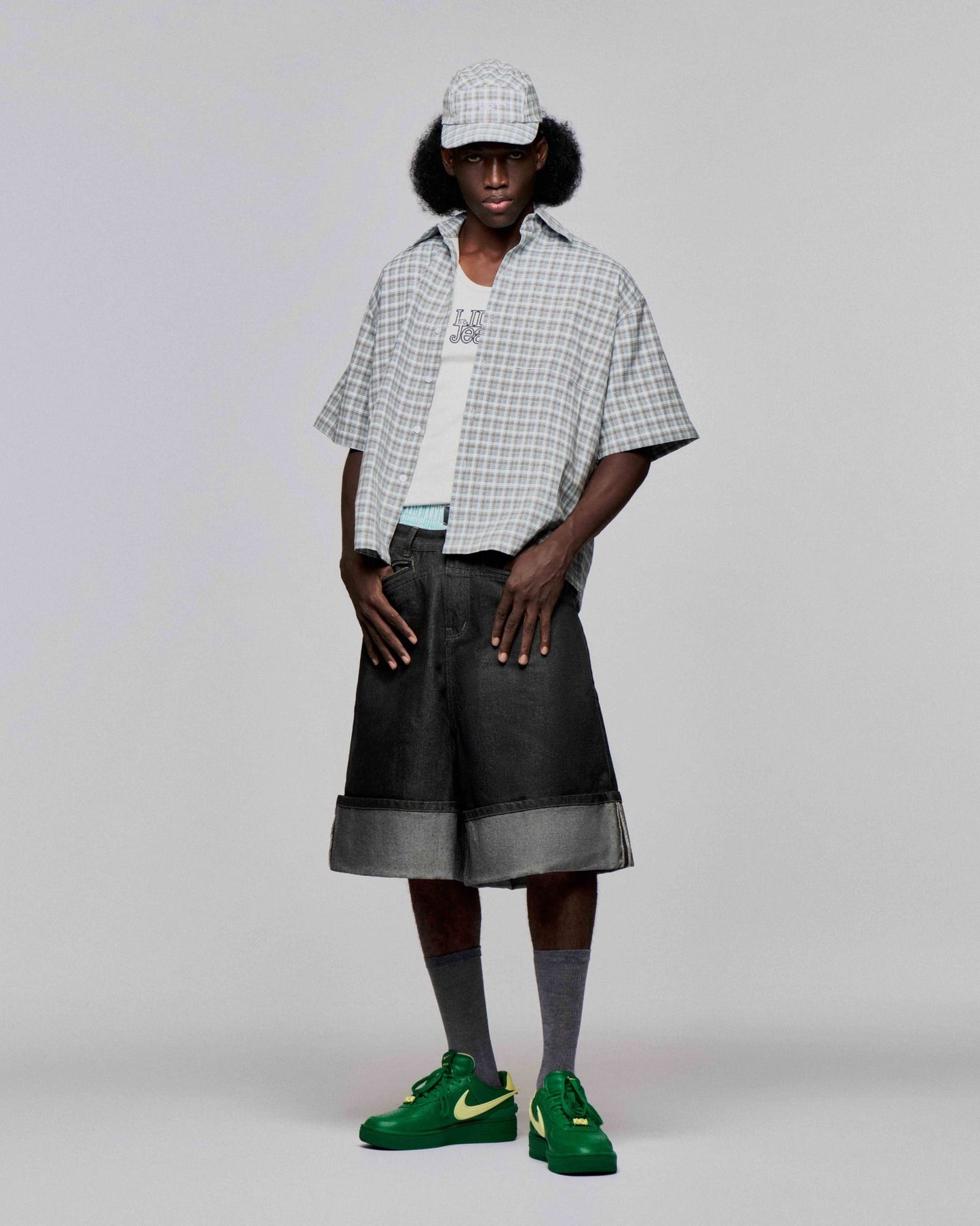 grey-blue-checked-oversized-shirt-pocket-button-tie-lider