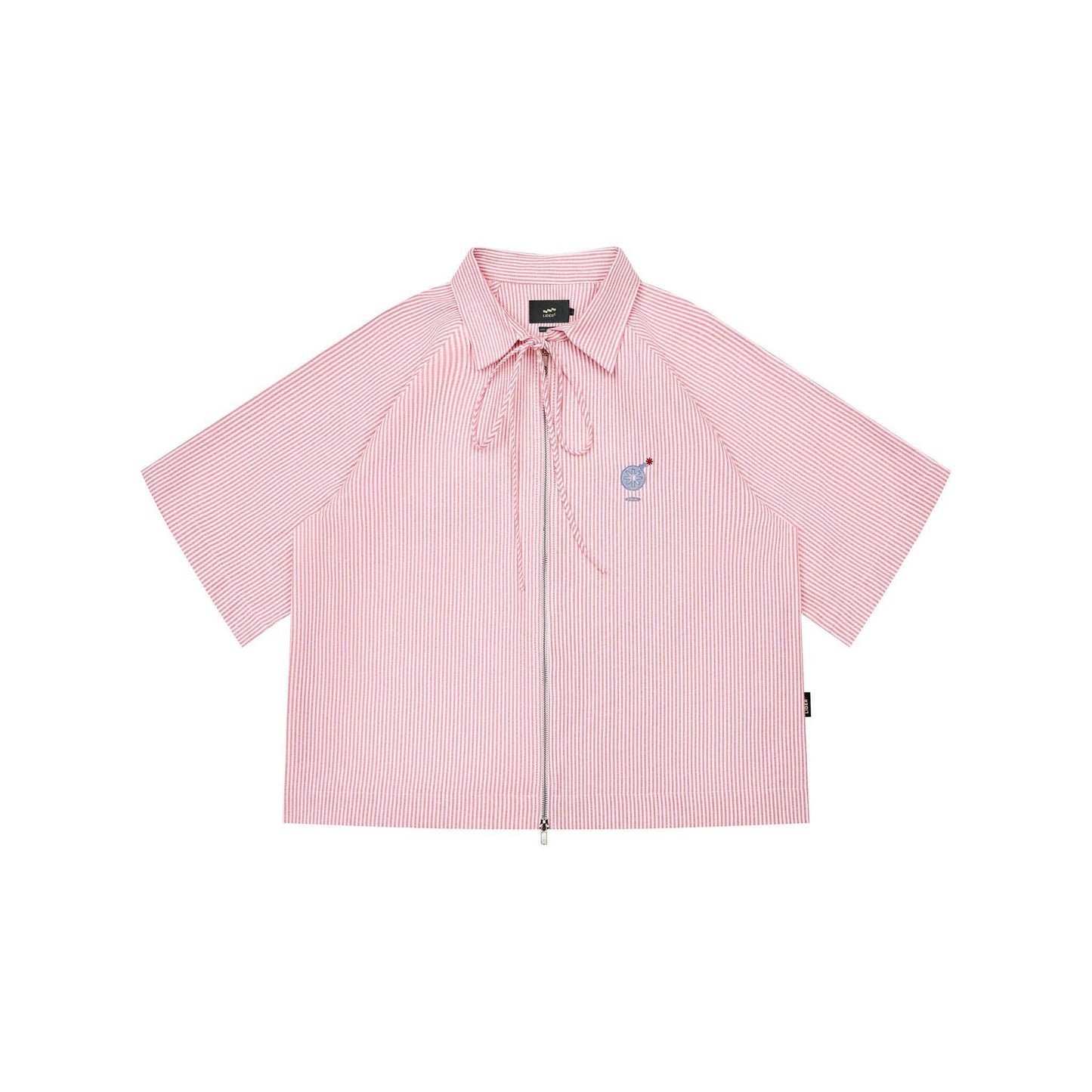 popeye-striped-zip-up-shirt-red-two-way-zipper-bow-tie-lider