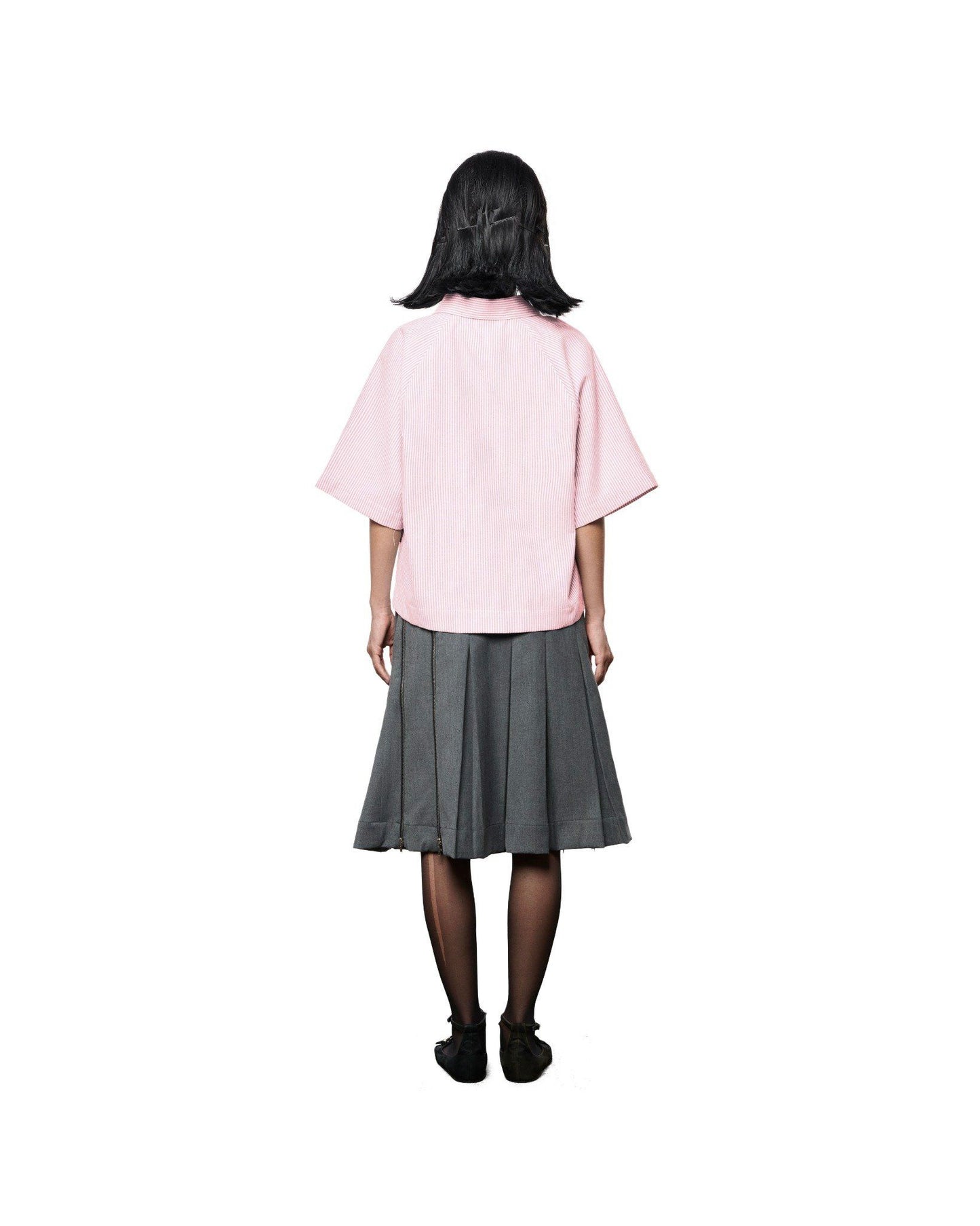 popeye-striped-zip-up-shirt-red-two-way-zipper-bow-tie-lider