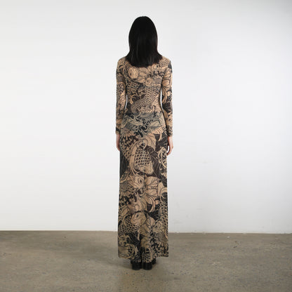 ALL OVER TATTOO DRESS