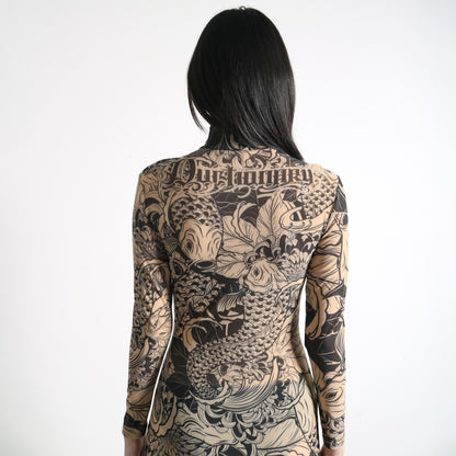 ALL OVER TATTOO DRESS