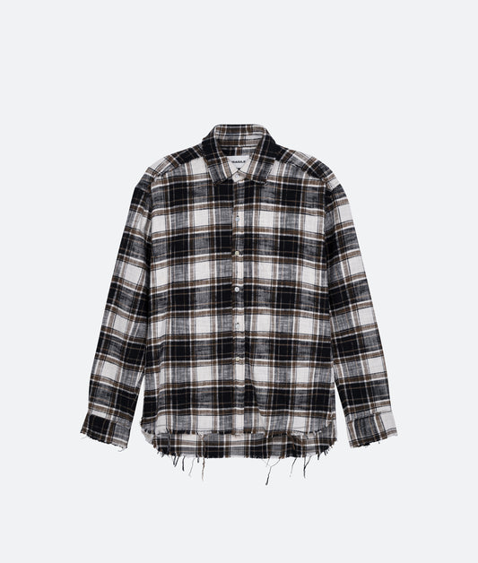 FRAGILE® Brown Check Shirt fragile club astoud