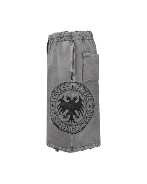 DIMOIR DRACO SEAL Washed Gray Sweatshorts