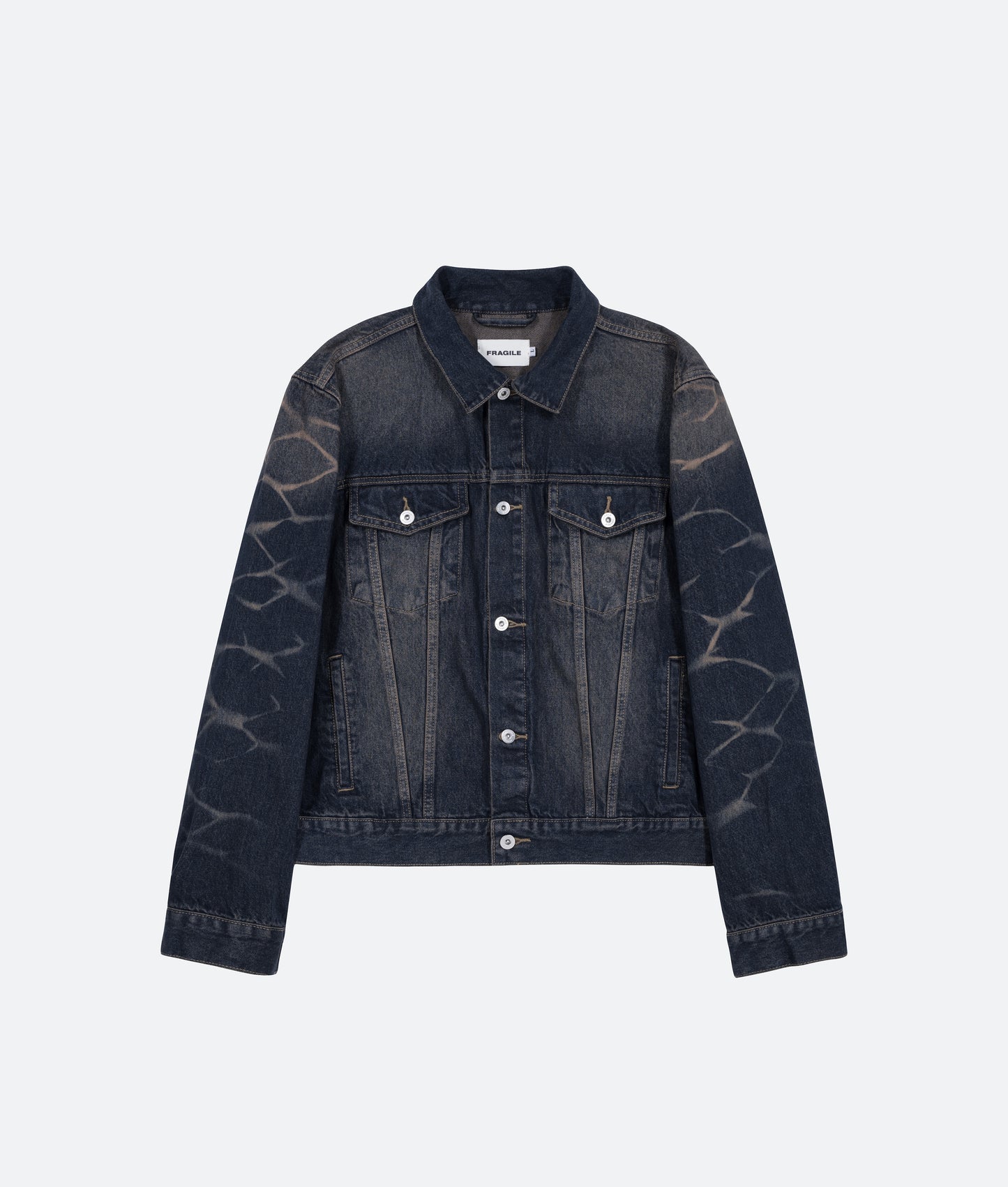 FRAGILE® Dark Blue Wash Denim Jacket