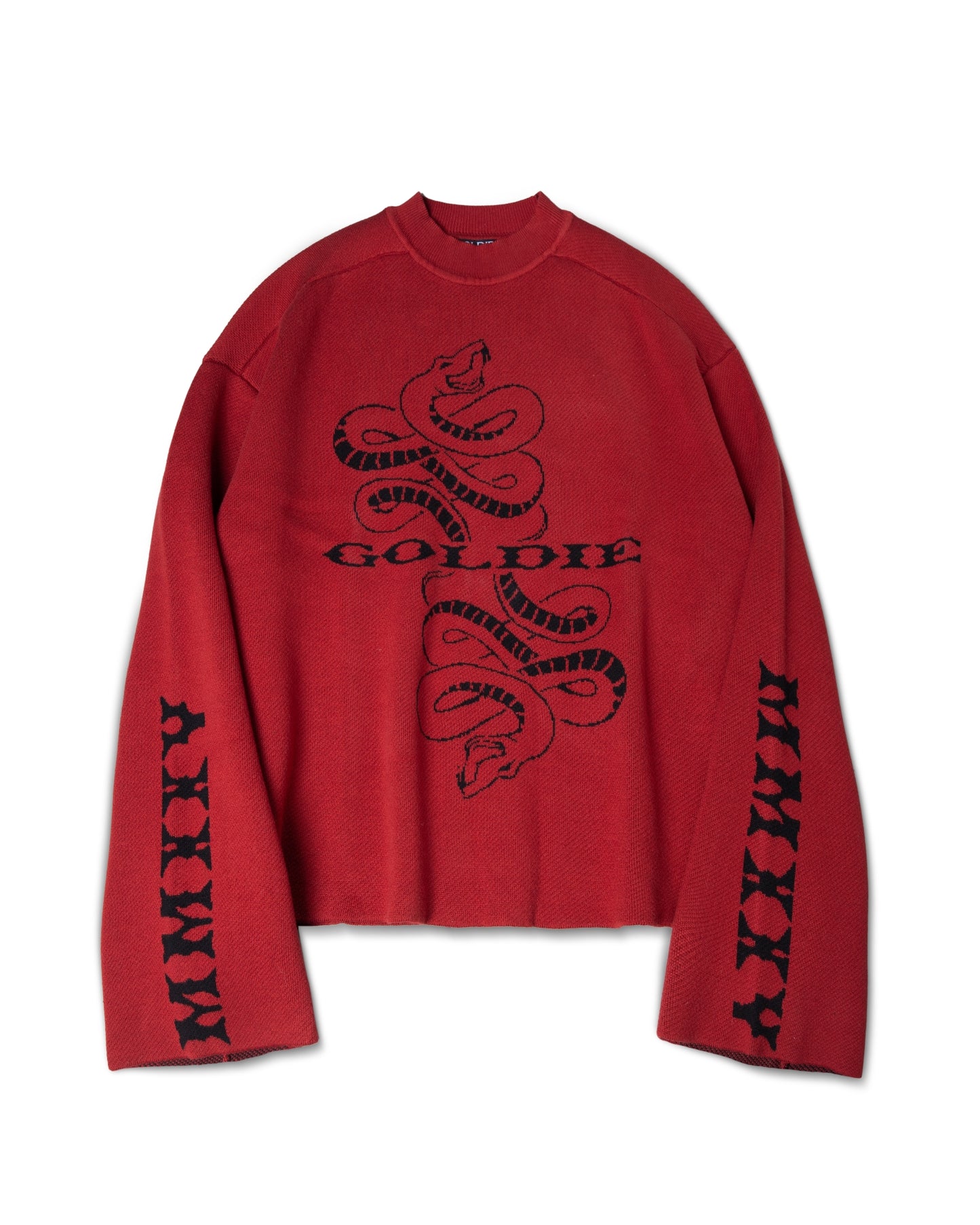 mmxxv-snake-knit-sweater-red goldie astoud
