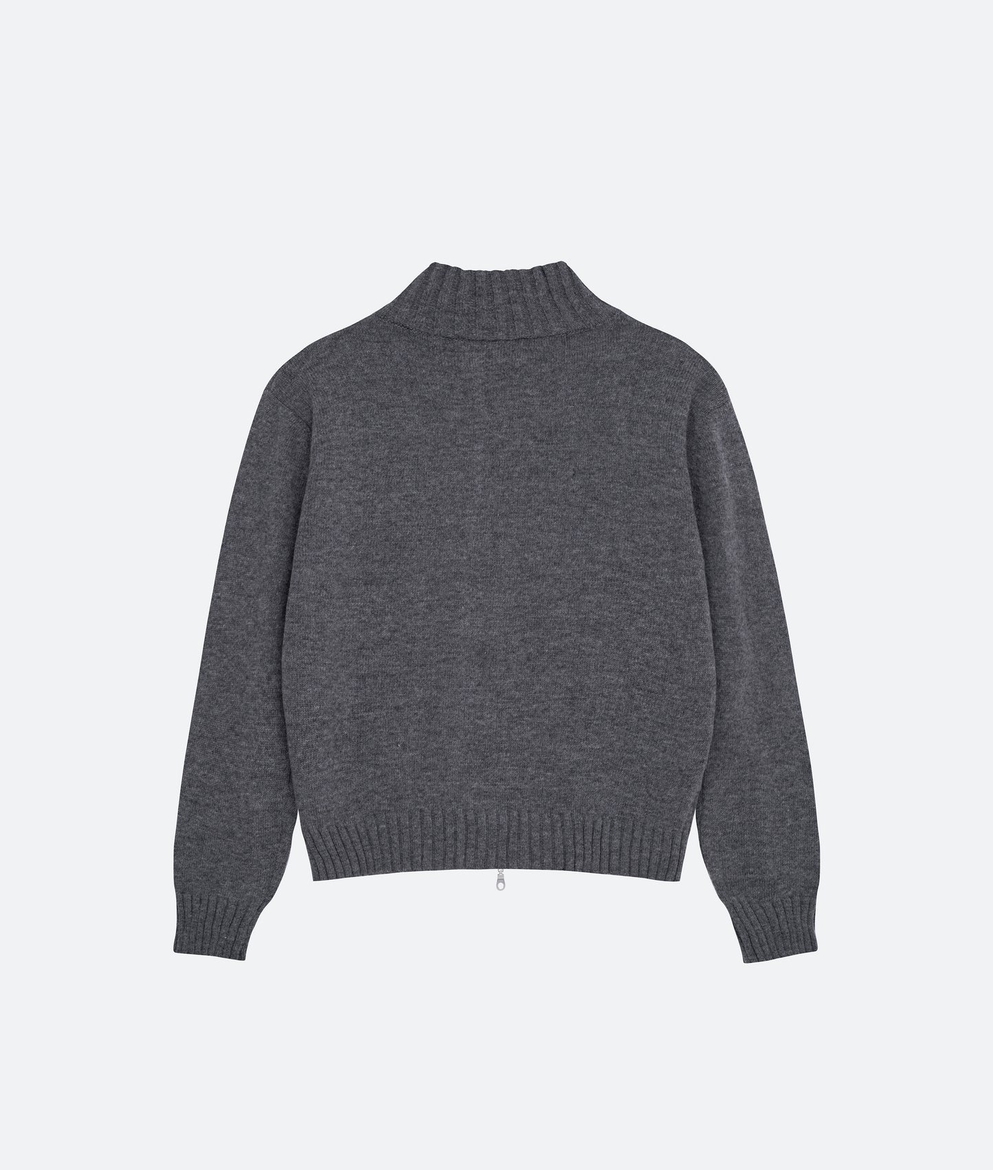 FRAGILE® Heather Knit Zip-Up Sweater fragile club astoud