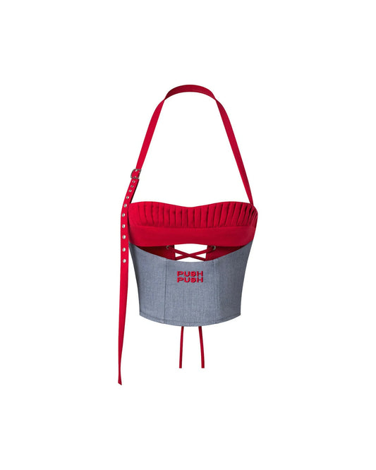 gray-gdc-drapped-corset push push astoud