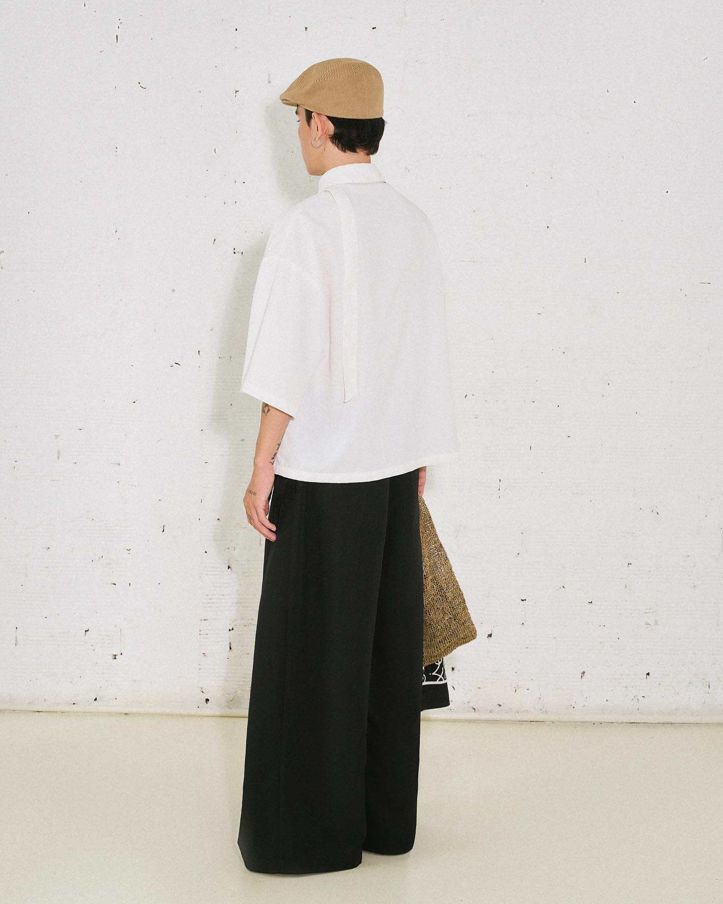pleated-eyelet-trousers the idiot astoud