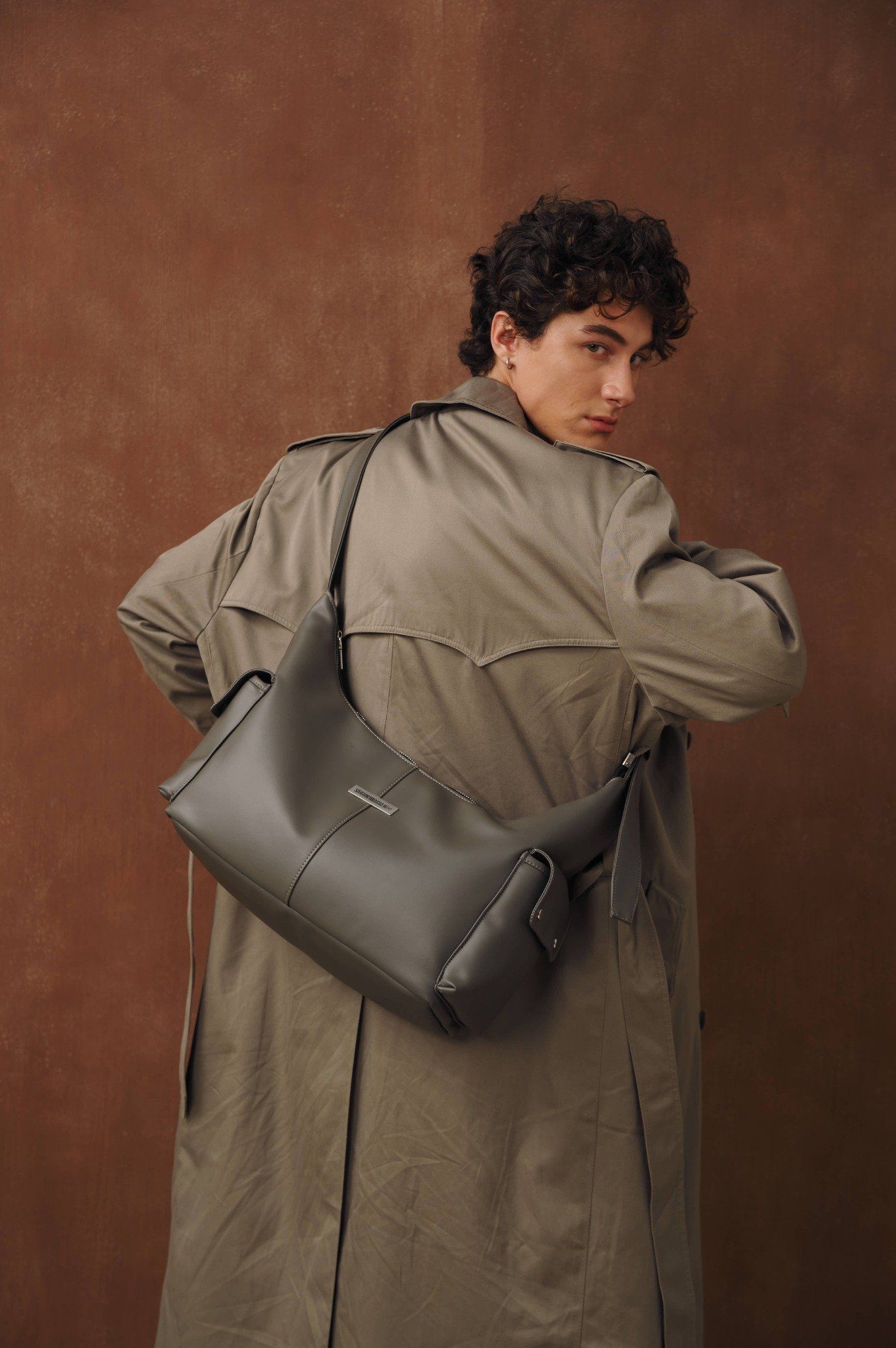 Ash Grey SGS Lune Crescent Bag