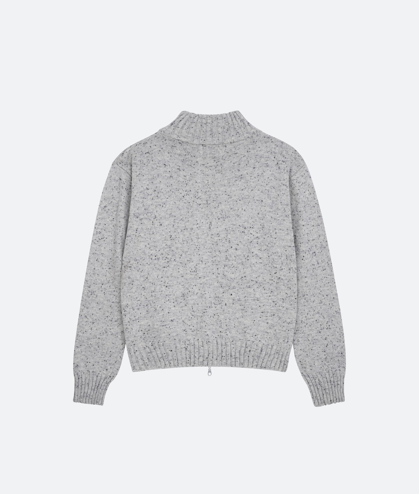 FRAGILE® Speckled Knit Zip-Up Sweater fragile club astoud