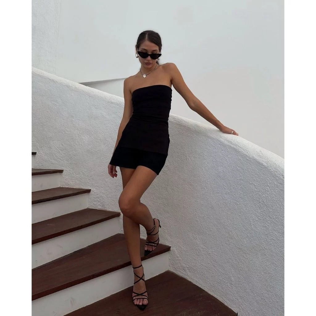 side-slit-tube-top laminapparel® astoud