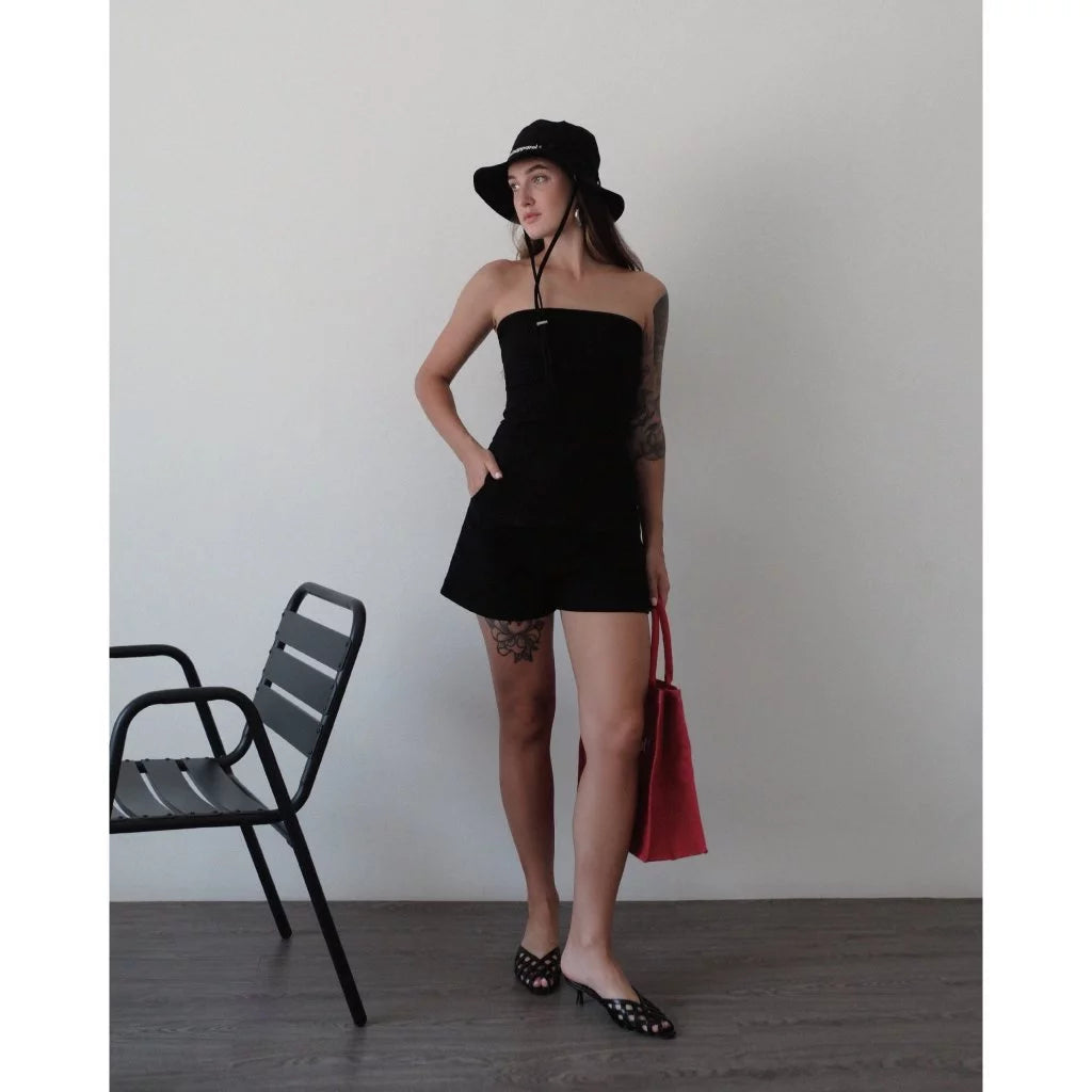 side-slit-tube-top laminapparel® astoud
